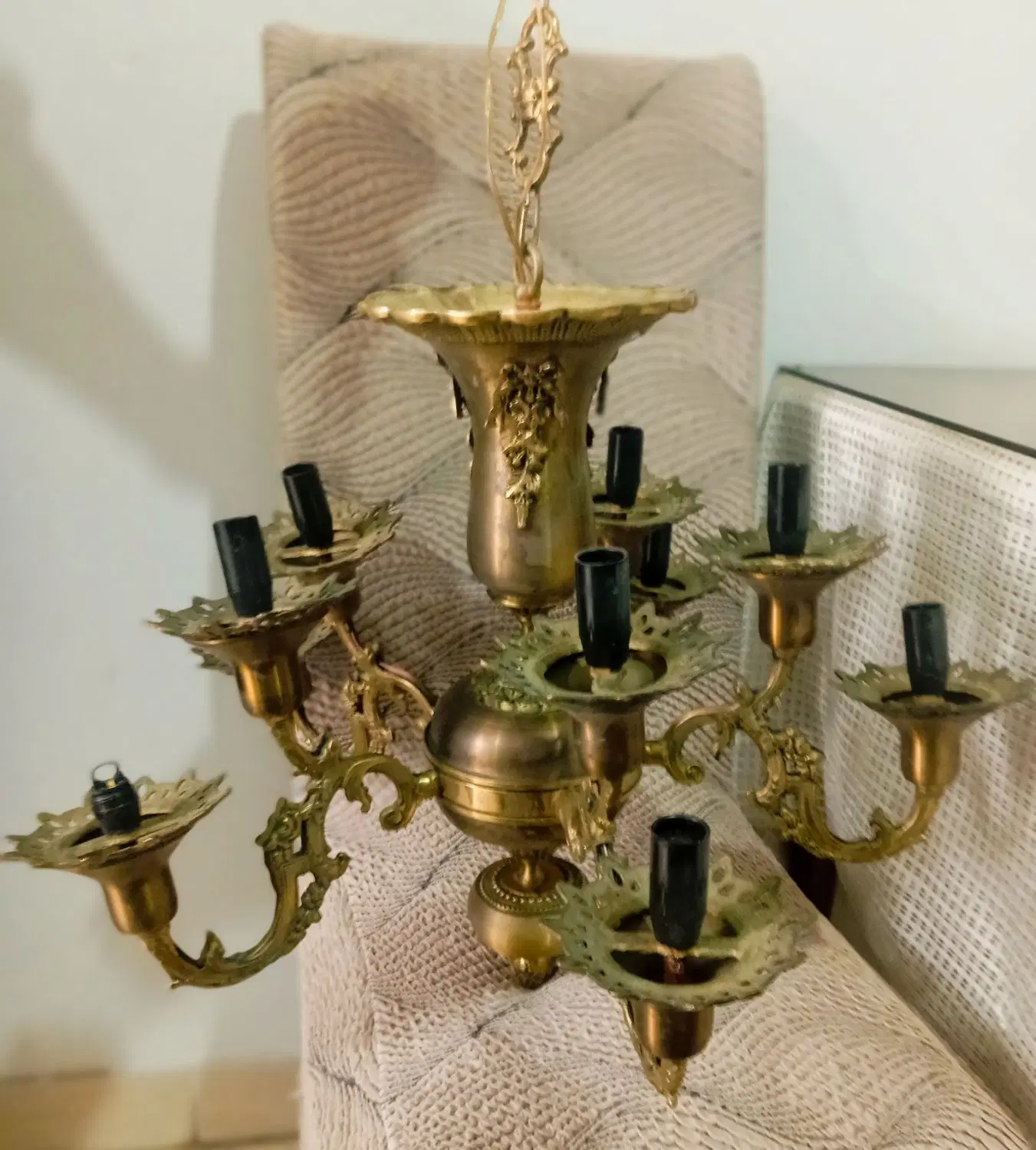 برنز  قدیم|لوستر و چراغ آویز|گرمدره, |دیوار