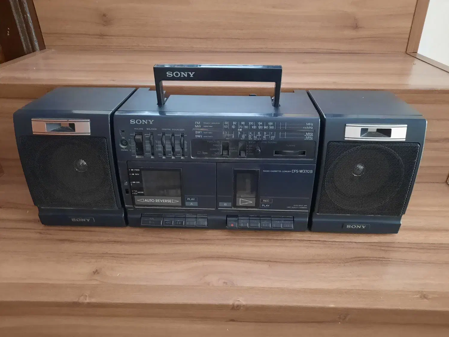 رادیو ضبط قدیمی سونی|سیستم صوتی خانگی|خوی, |دیوار