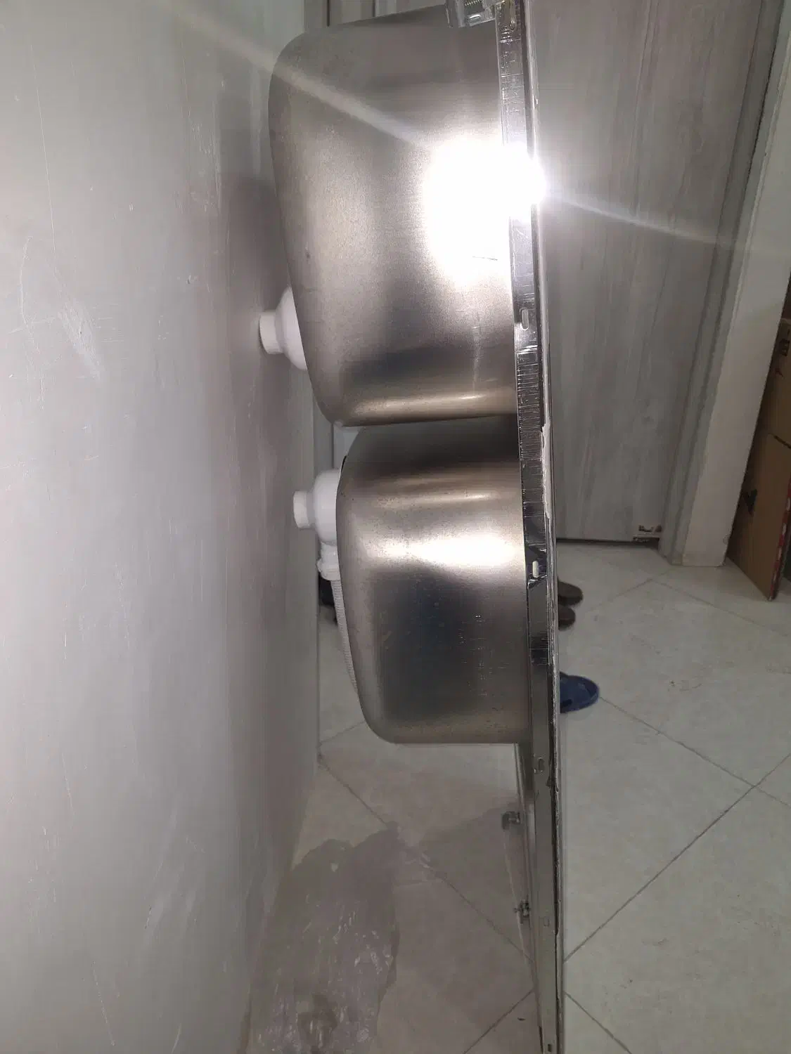 سینک ظرفشویی|آب‌چکان و نظم‌دهنده ظروف|قدس, شهر‌قدس|دیوار