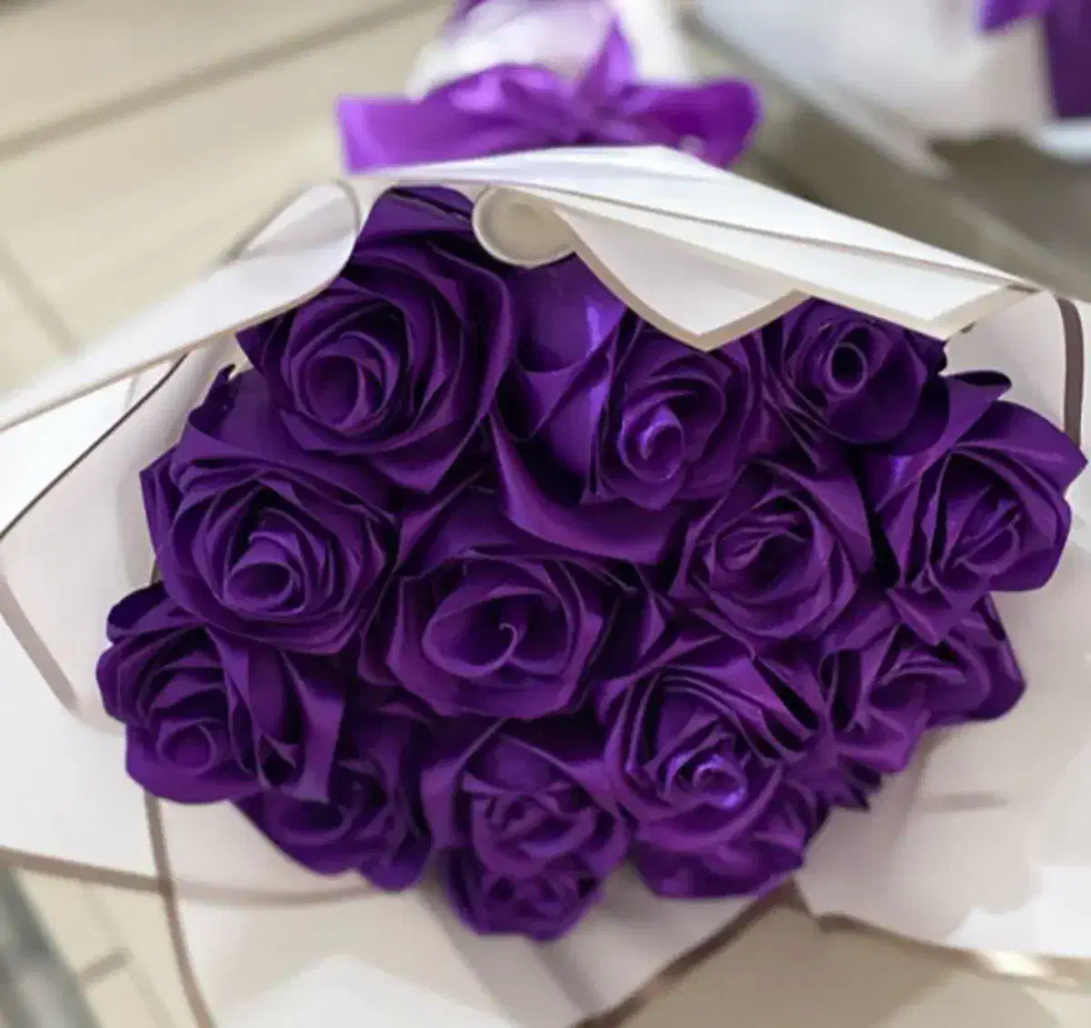 گل روبانی زیبا برای مادرتون گل بگیرین|گل مصنوعی|خوی, |دیوار