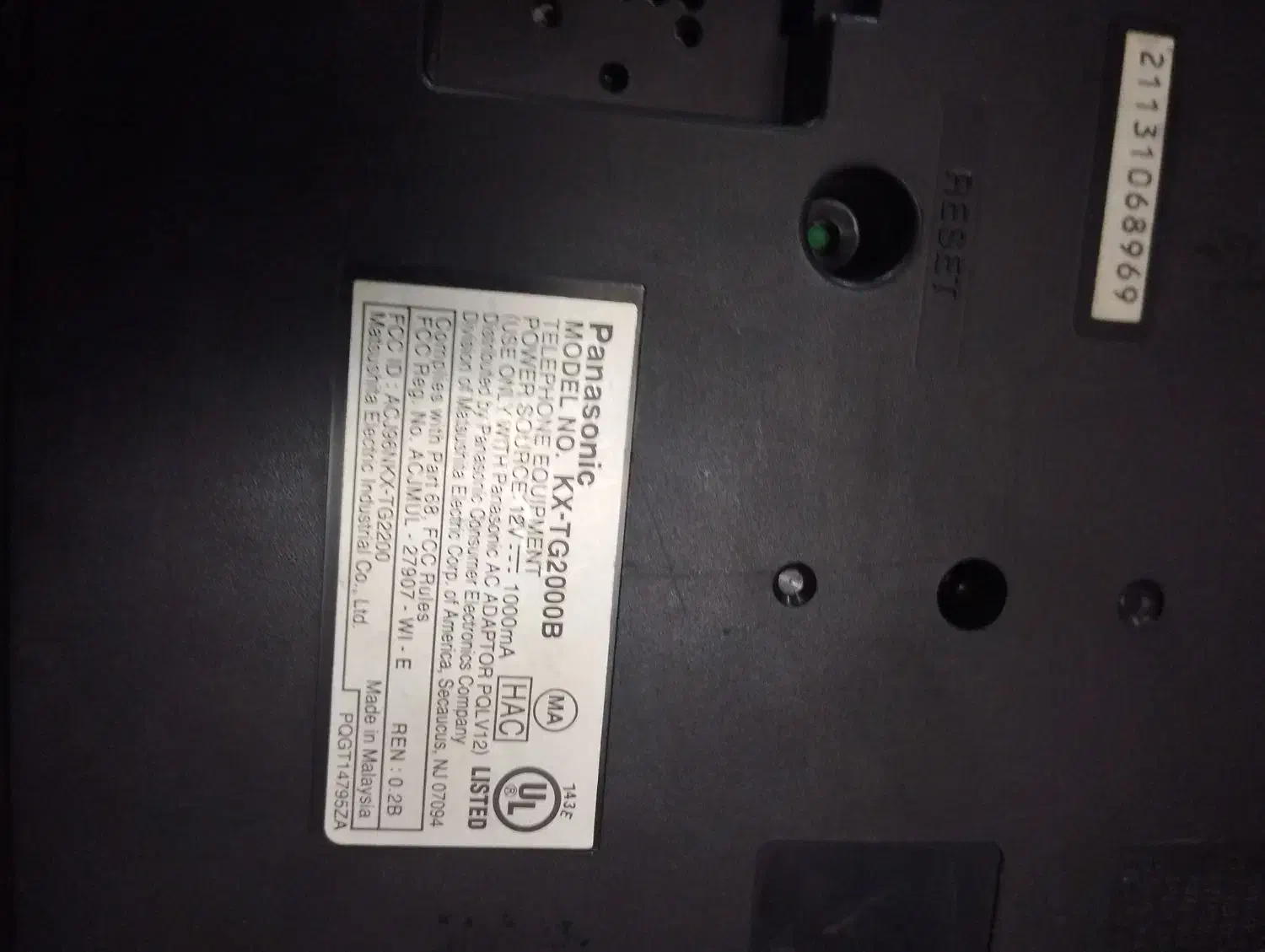 تلفن بی سیم بیسیم پاناسونیک دو لاین|تلفن رومیزی|تهران, خزانه|دیوار