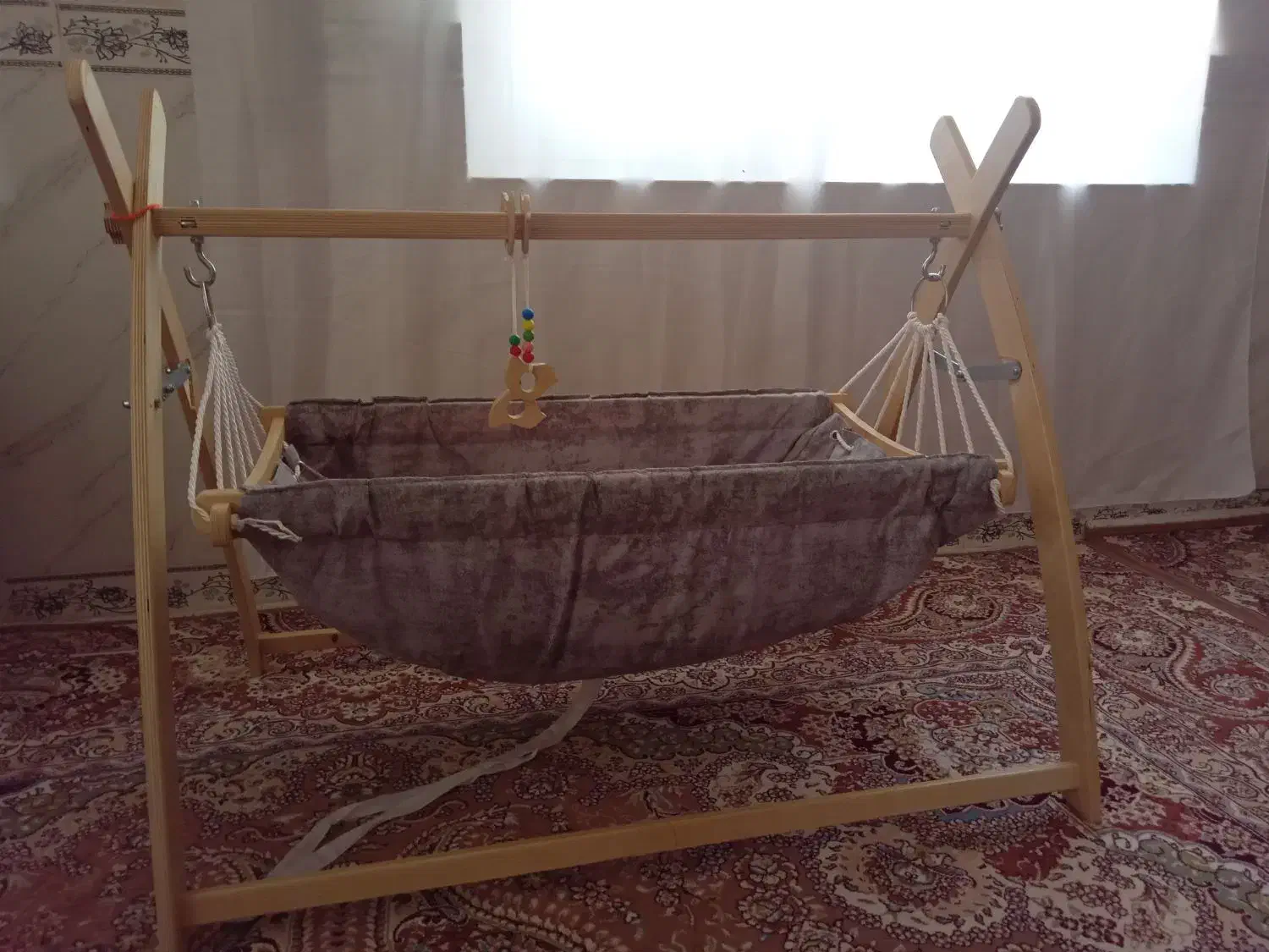 گهواره ننو ازش استفاده نشده|تخت و صندلی بچه|جوانرود, |دیوار