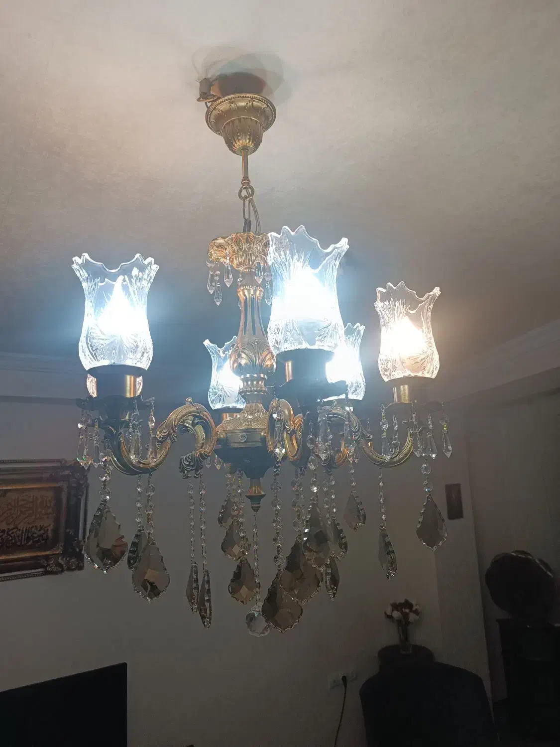 لوستر سقفی|لوستر و چراغ آویز|تبریز, |دیوار