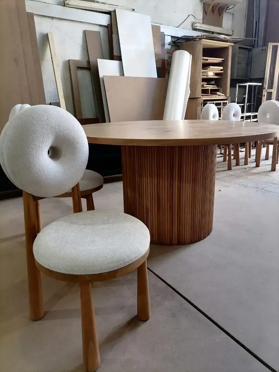 تولیدکننده انواع صندلی چوب راش|میز و صندلی غذاخوری|جاجرود, |دیوار