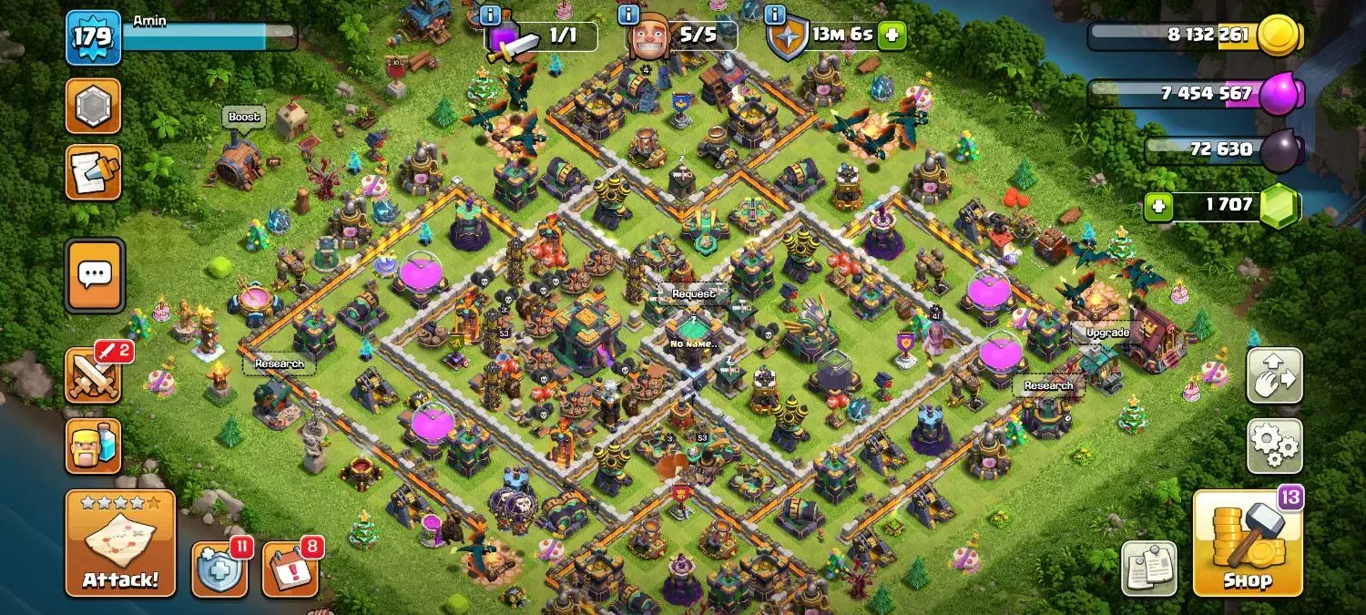 اکانت کلش تان هال۱۴|کنسول، بازی ویدئویی و آنلاین|مشهد, گلشور|دیوار