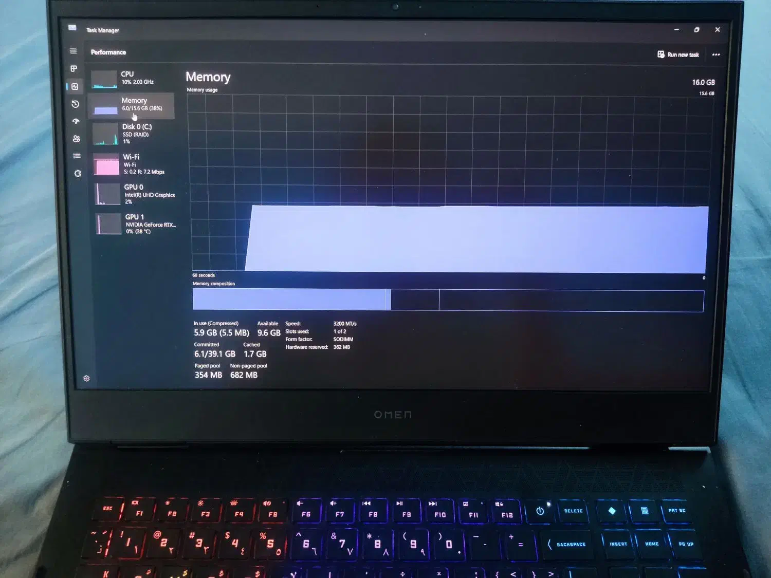 لپتاپ گیمینگ HP Omen گرافیک RTX 3070|رایانه همراه|بیرجند, |دیوار