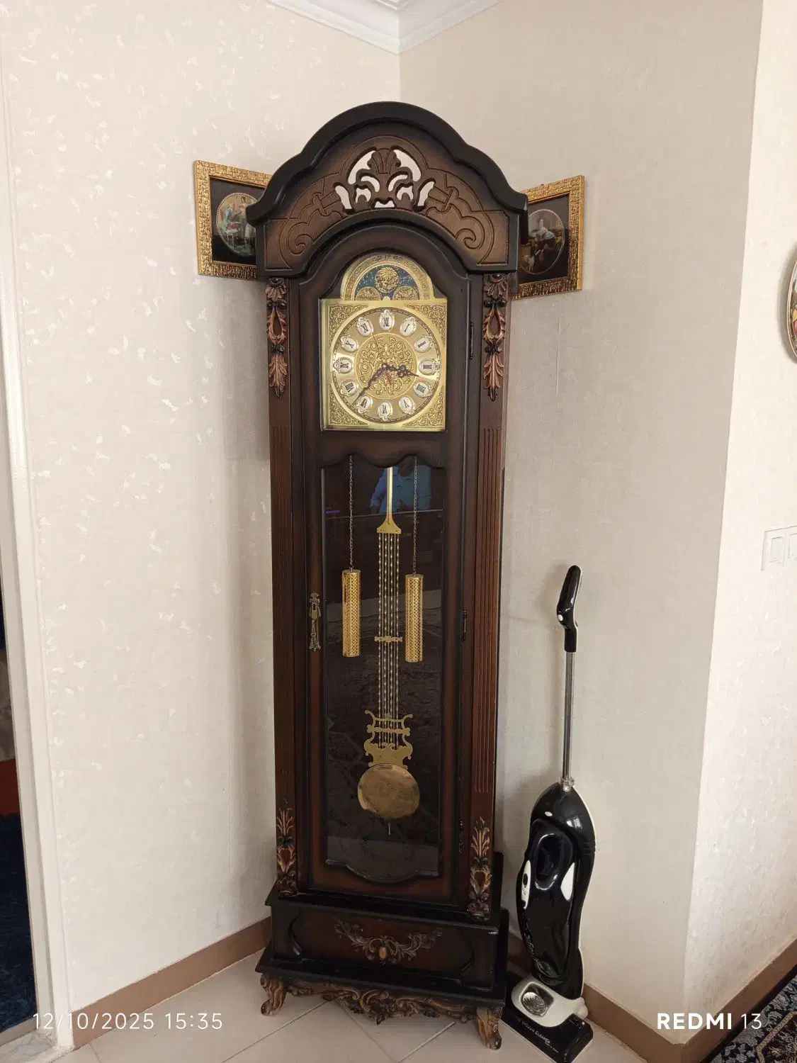 ساعت ایستاده تمام چوب|صنایع دستی و سایر لوازم تزئینی|تهران, امیریه|دیوار