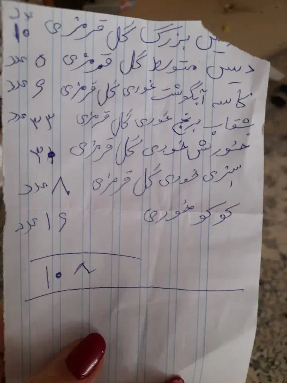 چینی گل سرخی|ظروف سرو و پذیرایی|اصفهان, باغ دریاچه|دیوار