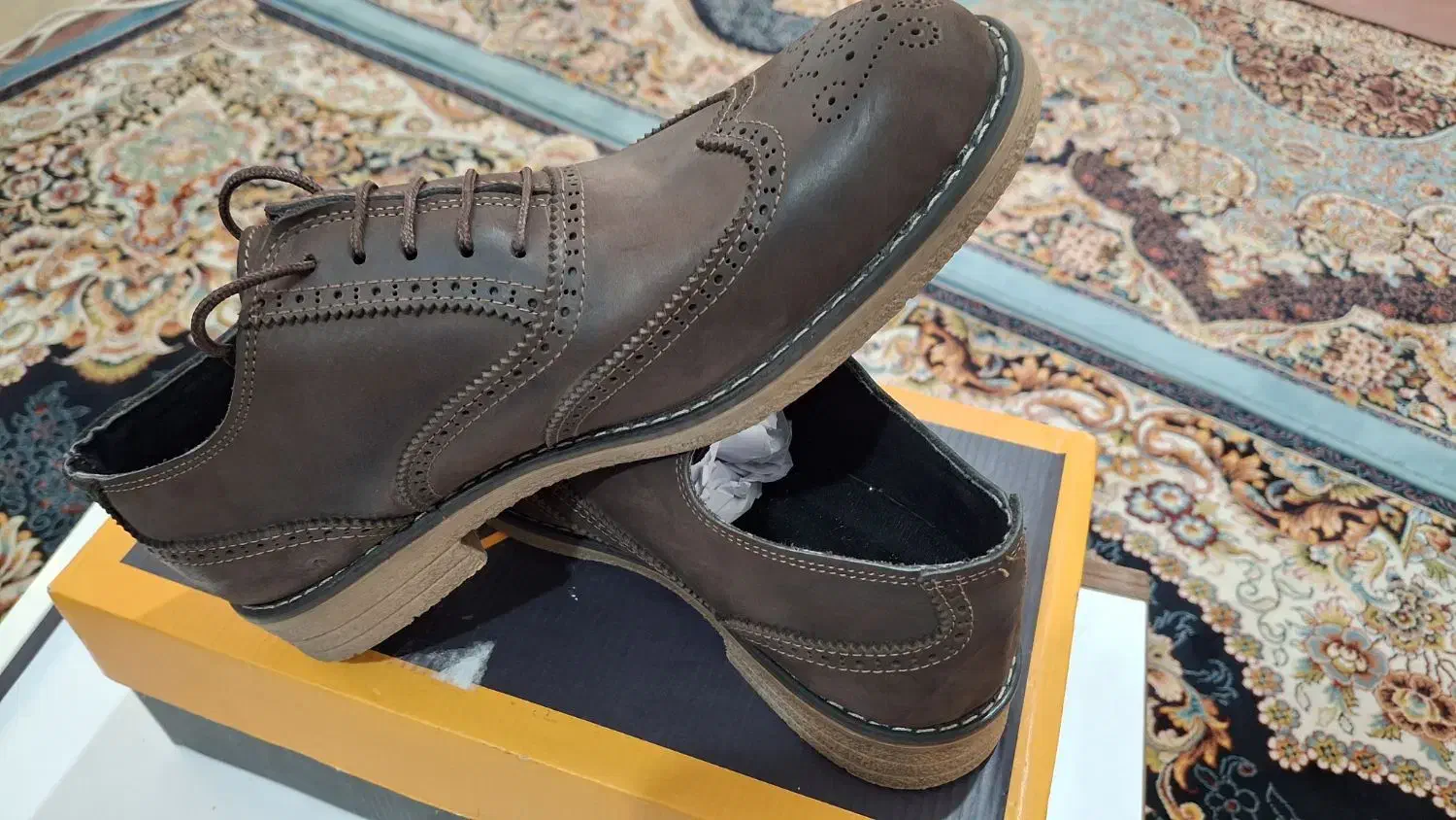 کفش چرم مجلسی سایز ۴۱ آک ( شادگان )|کیف، کفش، کمربند|شادگان, |دیوار