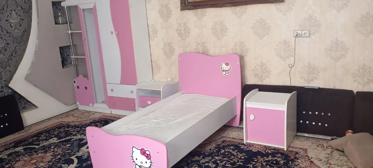 سرویس خواب دخترانه|تخت و سرویس خواب|آبادان, |دیوار