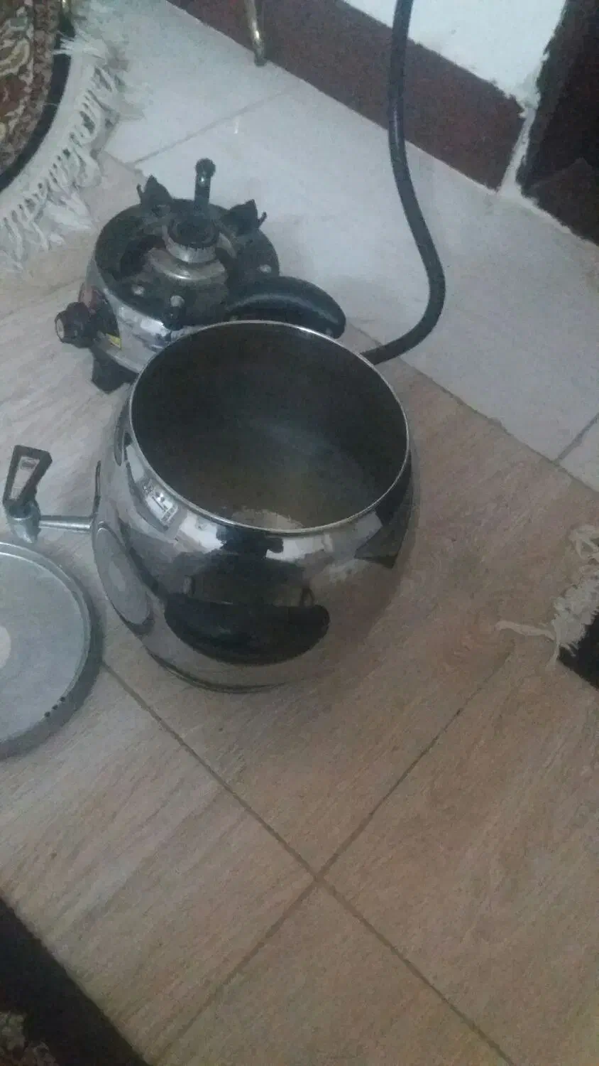 سماور استیل سه کاره|سماور، چای‌ساز، قهوه‌ساز|مشگین شهر, |دیوار