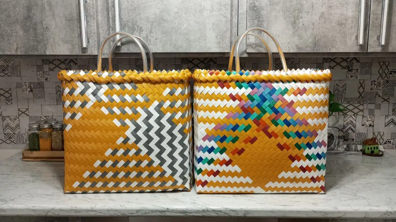 صنایع دستی تسمه بافی ساک کجراه|صنایع دستی و سایر لوازم تزئینی|آستانه اشرفیه, |دیوار