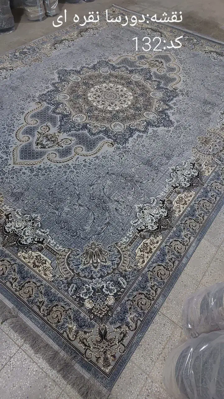 فرش صدف نقره ای +)|فرش|کرمان, |دیوار