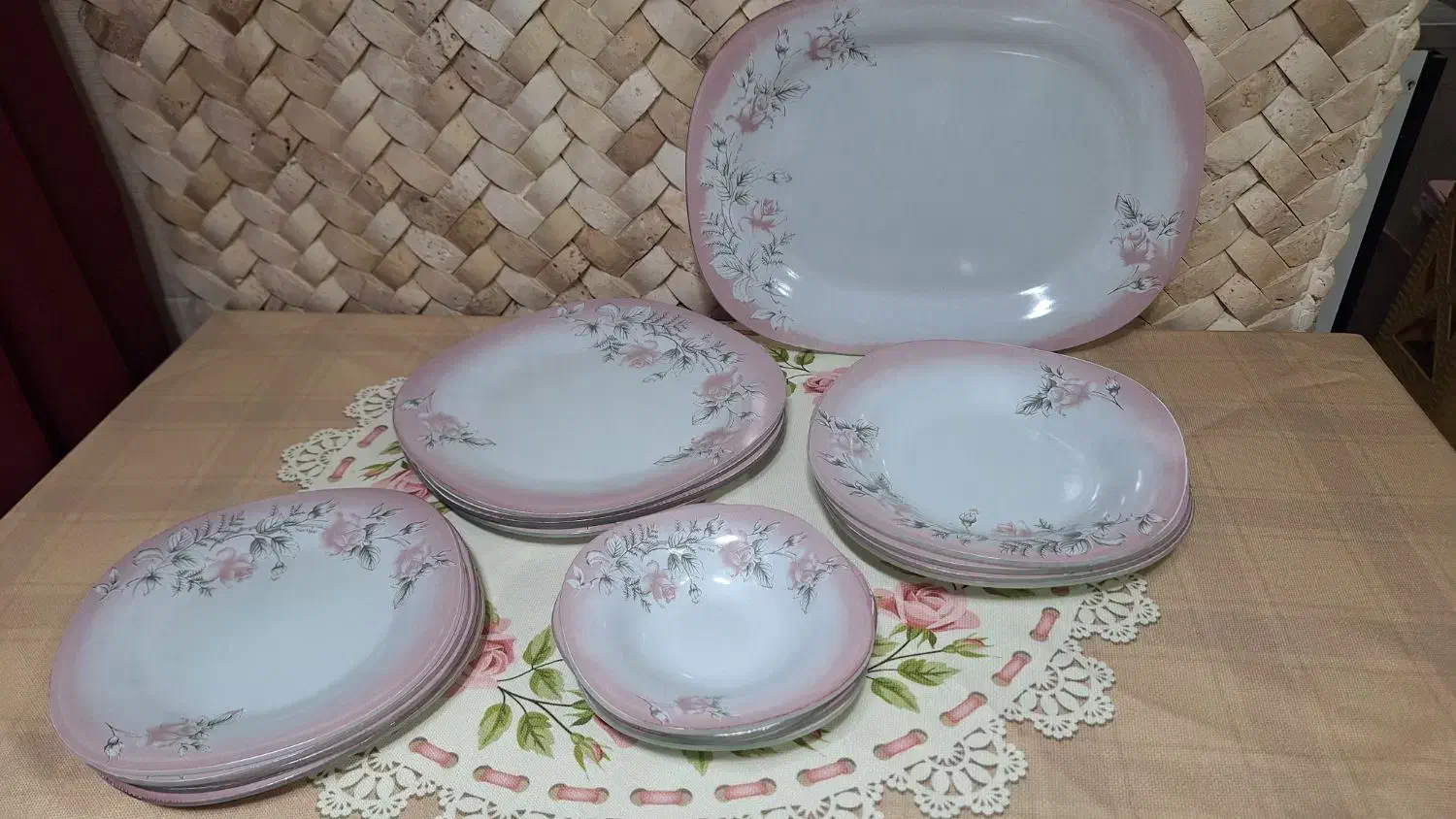 سرویس غذاخوری شیشه ای|ظروف سرو و پذیرایی|آمل, |دیوار