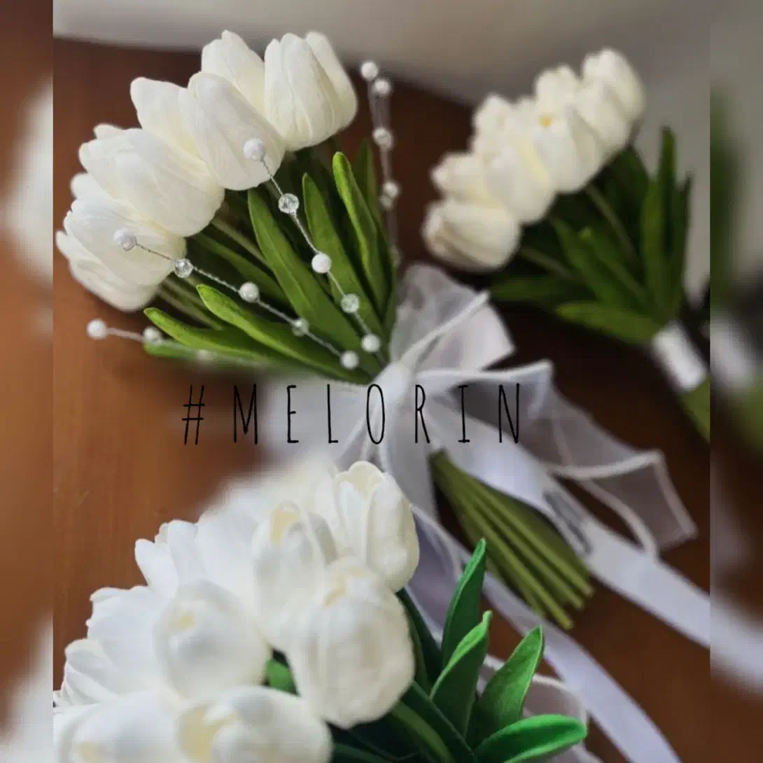 دسته گل عروس مدرن با طراحی اختصاصی|گل مصنوعی|مشهد, طلاب|دیوار