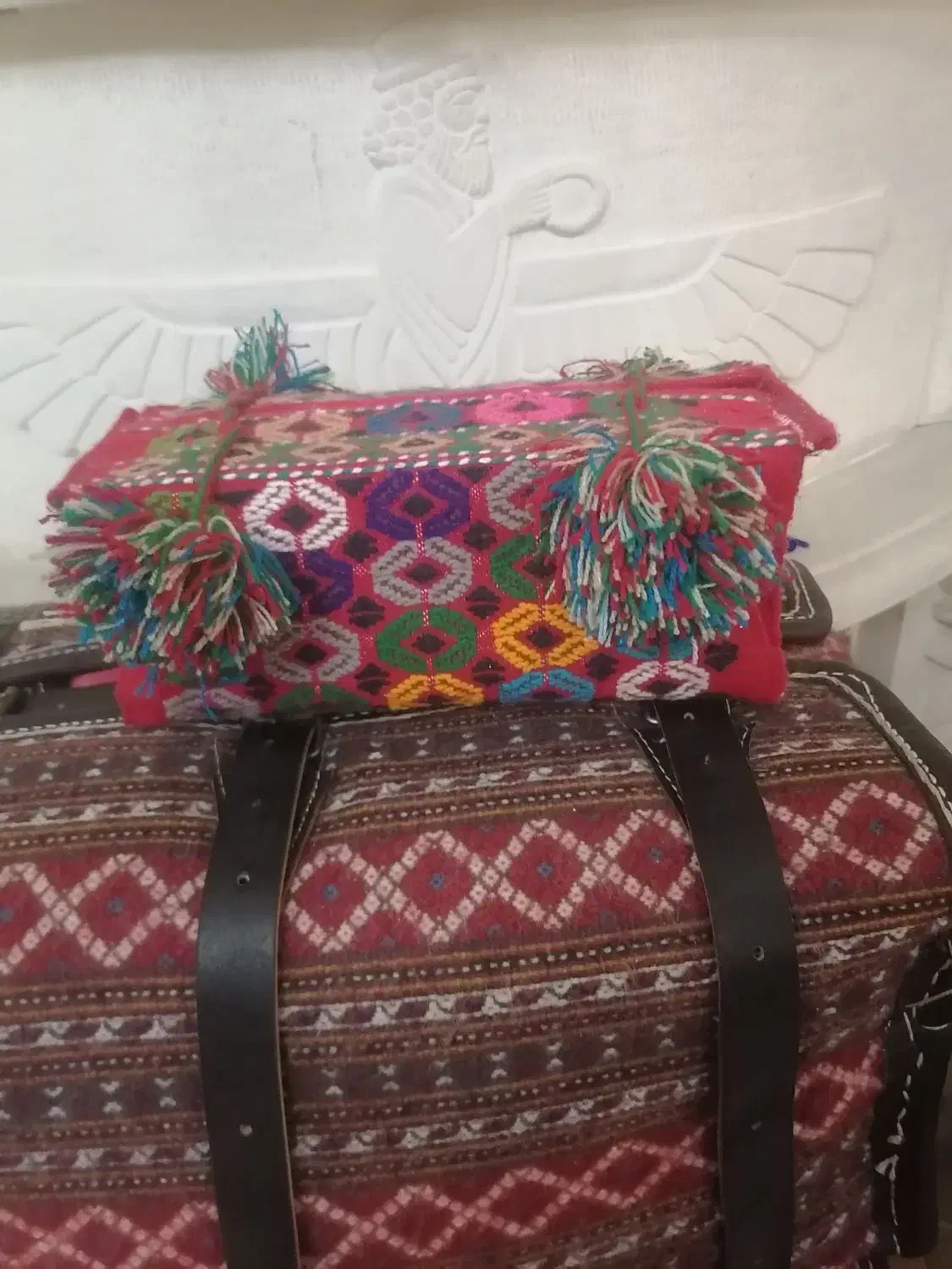 خوابگاه مرینوس|گلیم، جاجیم، گبه|شیراز, زرهی|دیوار