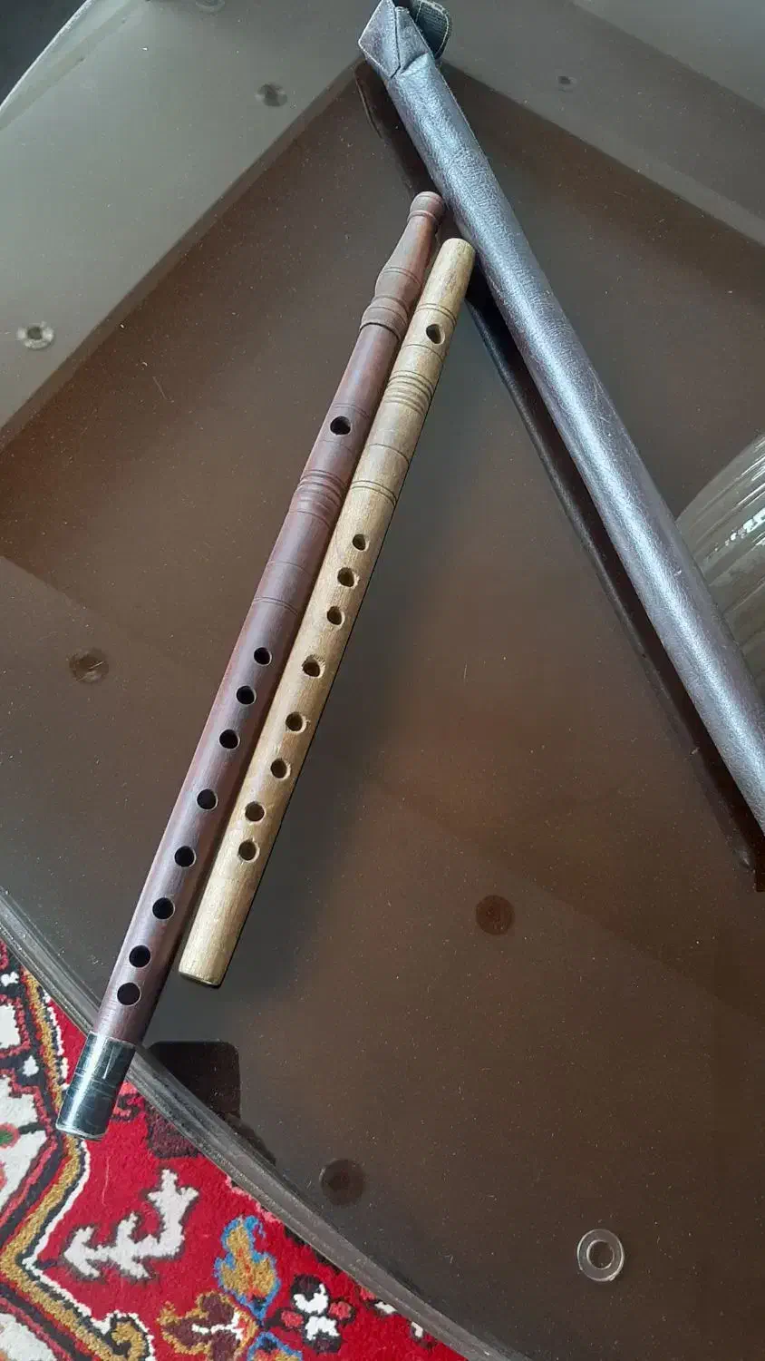 دو عدد فلوت عربی چوبی|سازهای بادی|تبریز, |دیوار