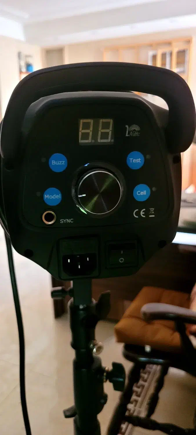 کیت فلاش ۴۰۰ ژول مندا فلاش پرتابل|دوربین عکاسی و فیلم‌برداری|ری, سرتخت|دیوار