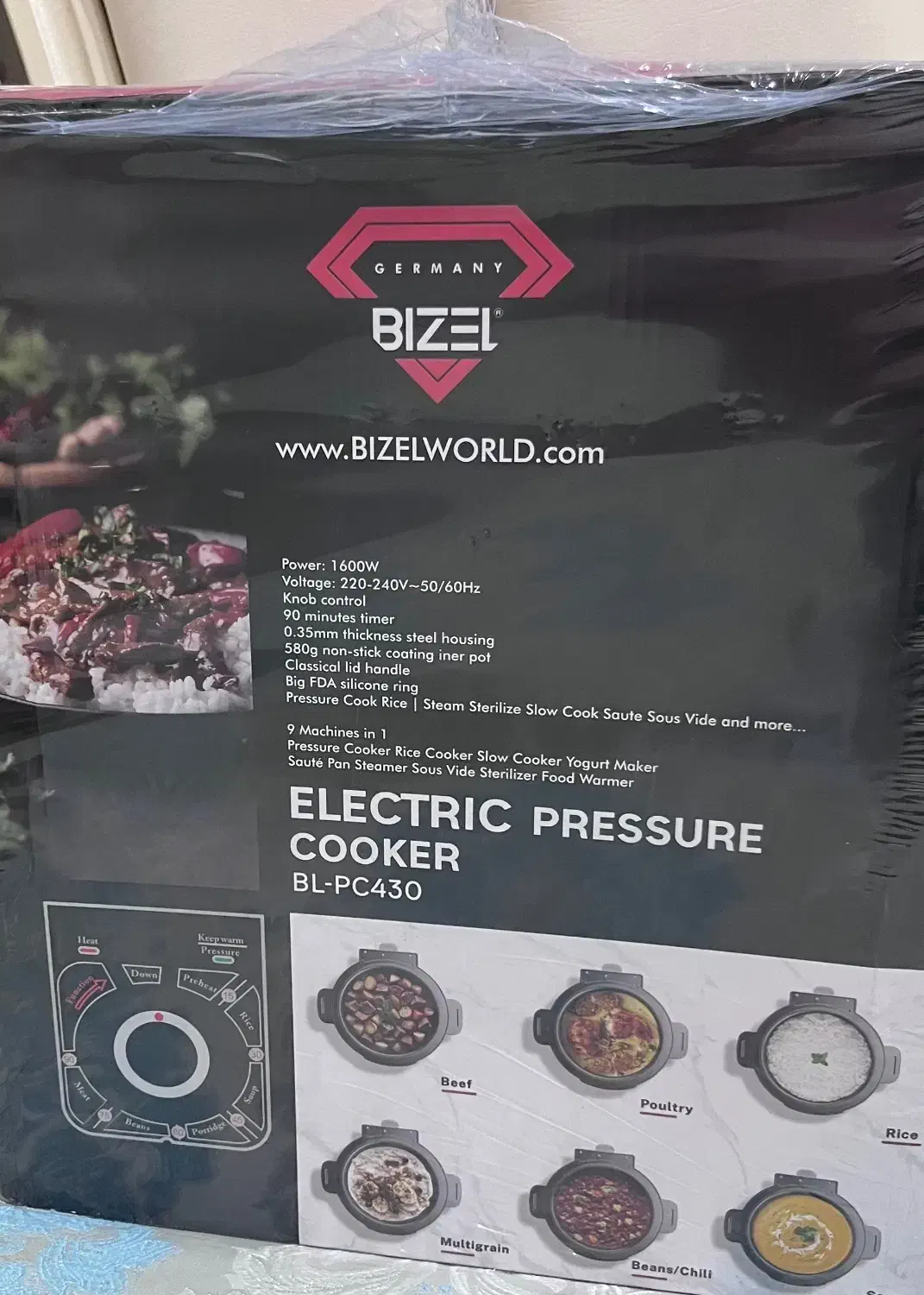 زودپزبرقی۹کاره بیزل اصل المان|اجاق گاز و لوازم برقی پختوپز|سیرجان, |دیوار