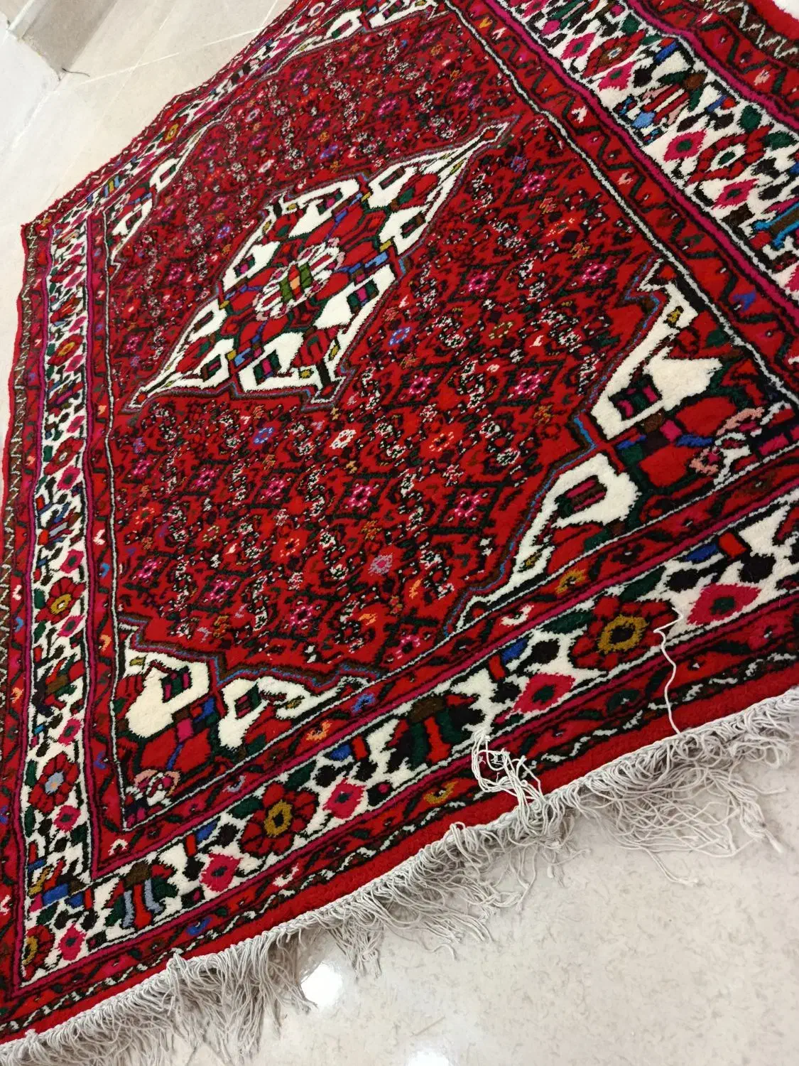 قالی دست باف  همدان|فرش|بندر گناوه, |دیوار
