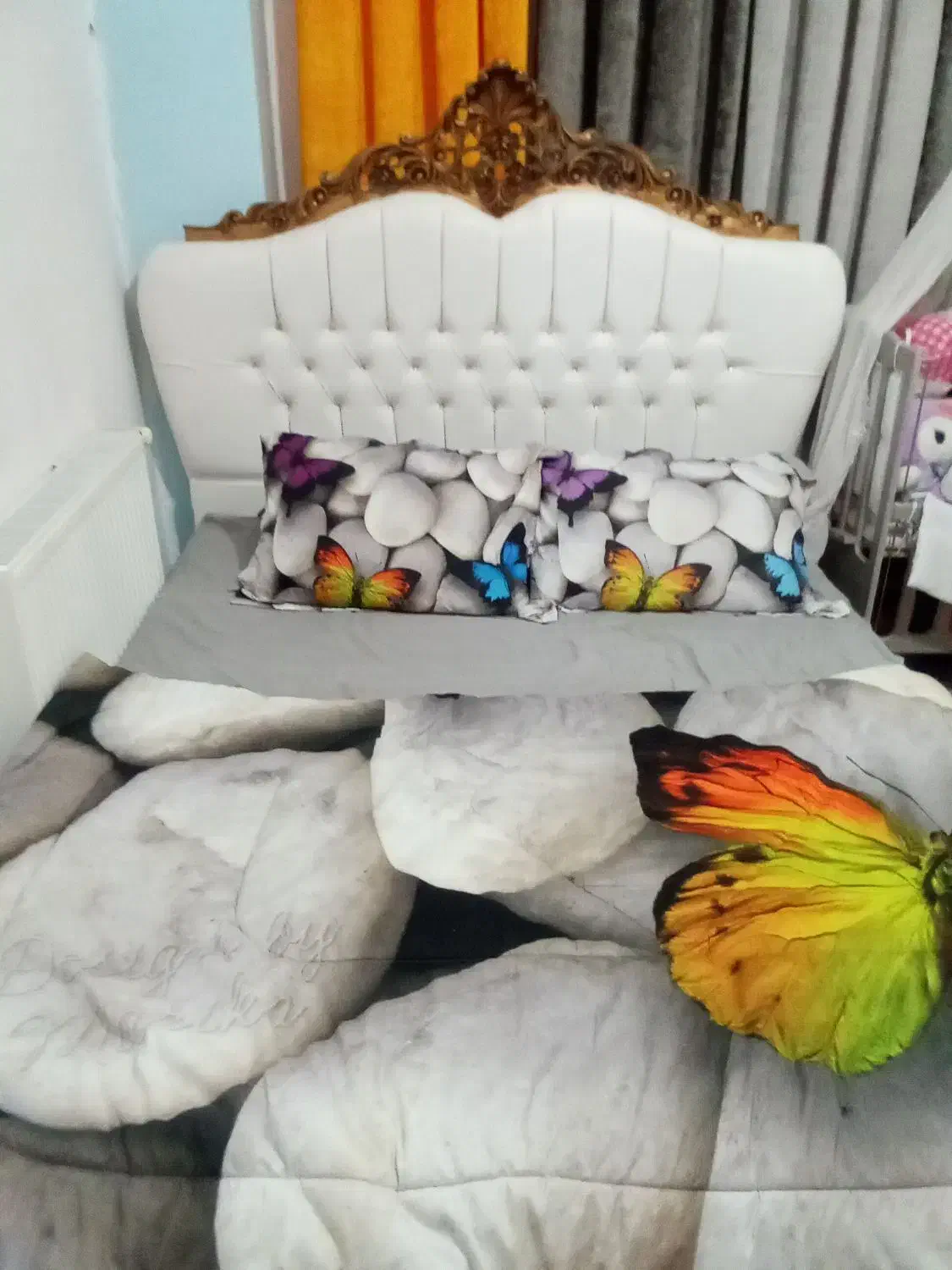 تخت خواب دو نفره با تشک|تخت و سرویس خواب|قدس, شهرقدس|دیوار