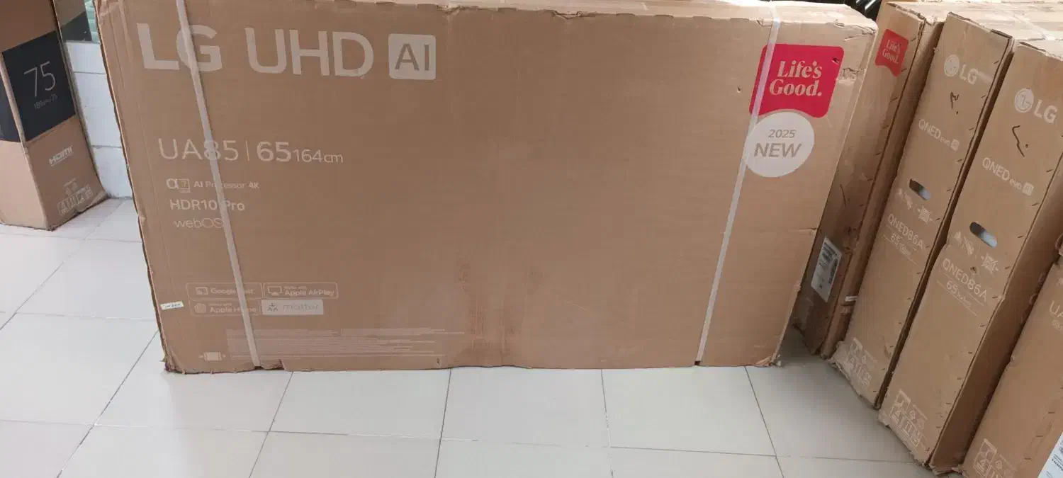 کارتن تلویزیون ال جی ۶۵|تلویزیون و پروژکتور|تهران, شهرک صدرا|دیوار