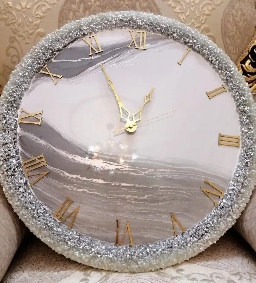 ساعت دیواری رزینی، ظروف رزینی یلدایی|صنایع دستی و سایر لوازم تزئینی|تهران, هفده شهریور|دیوار