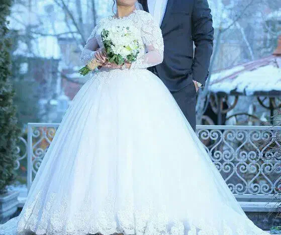 لباس عروس دانتل ترک با تور|لباس|تهران, مروارید شهر|دیوار