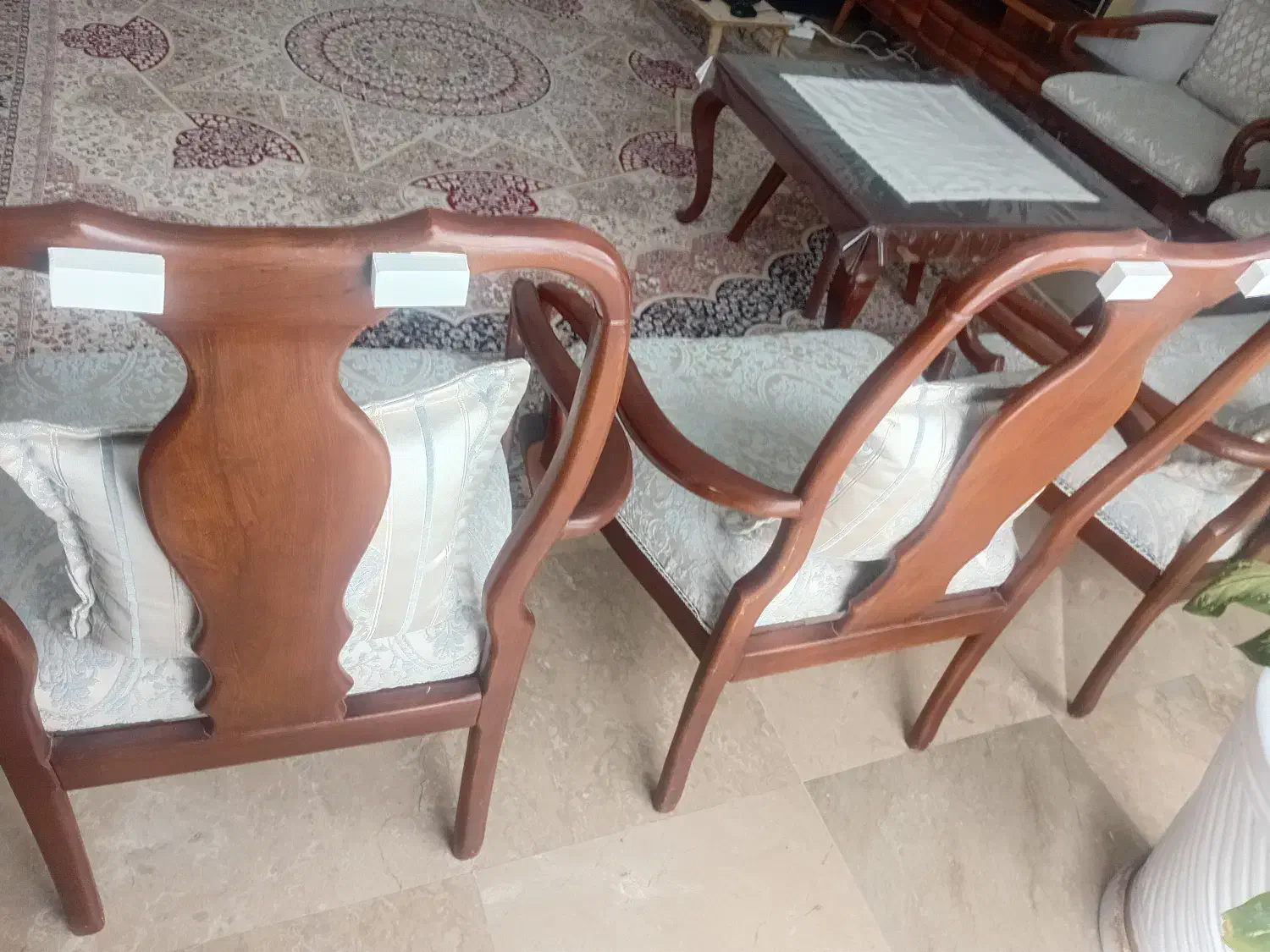 مبلمان ۶ نفره چپندر  تمام چوب|مبلمان خانگی و میز عسلی|تهران, آبشار تهران (دریاچه)|دیوار
