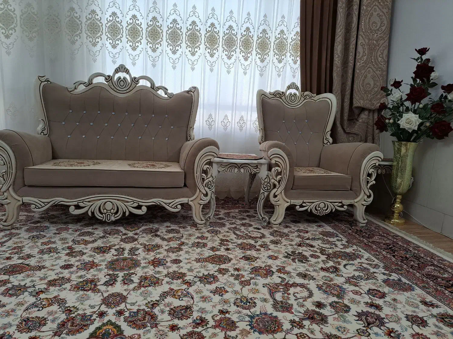 مبلمان ۷ نفره|مبلمان خانگی و میز عسلی|نیشابور, ۲۲ بهمن|دیوار