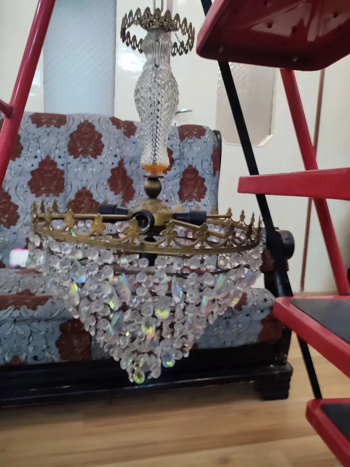 لوستر پنج شعله|لوستر و چراغ آویز|تبریز, |دیوار