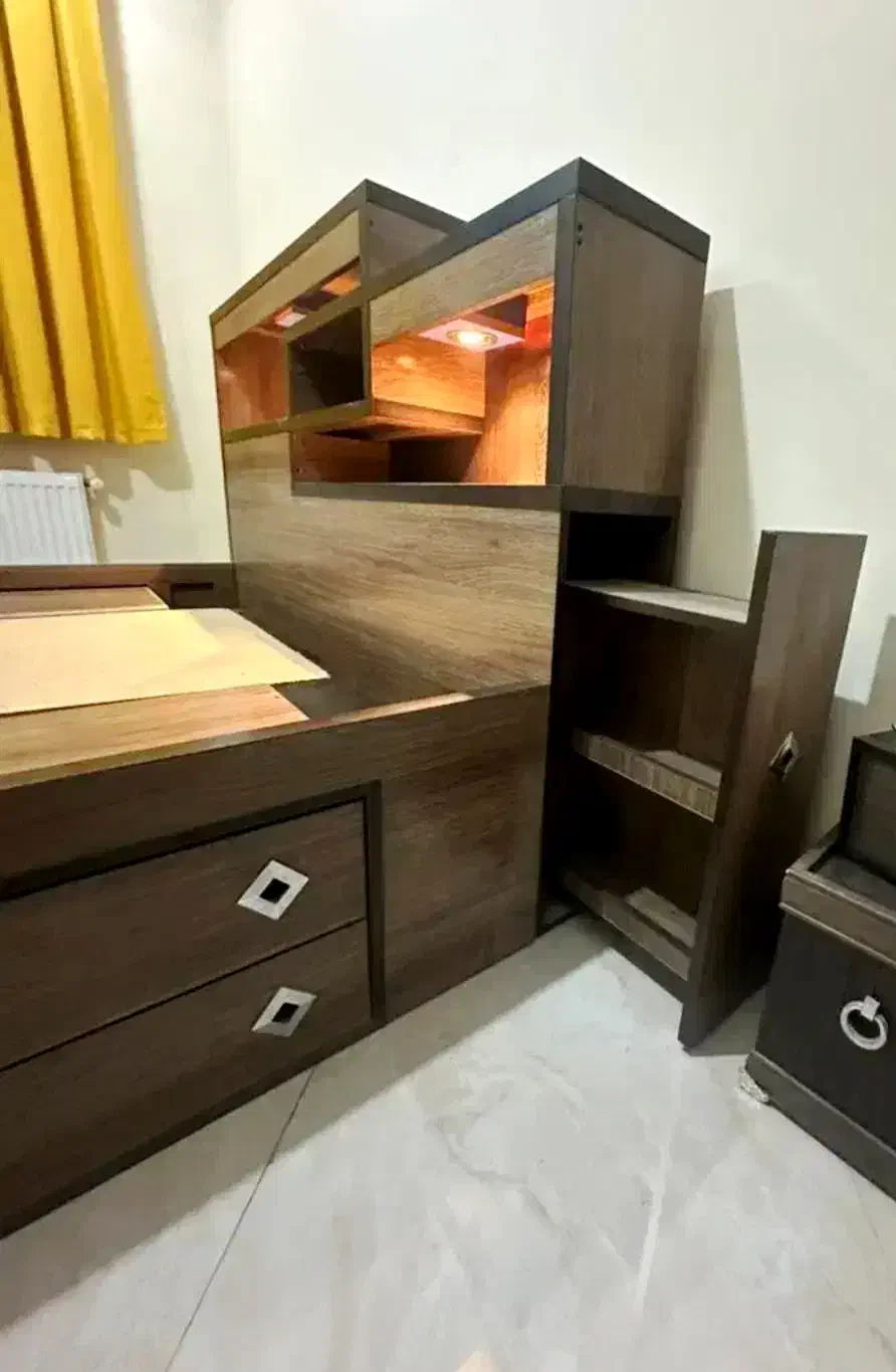 سرویس خواب دونفره باکس دار|تخت و سرویس خواب|گرگان, |دیوار