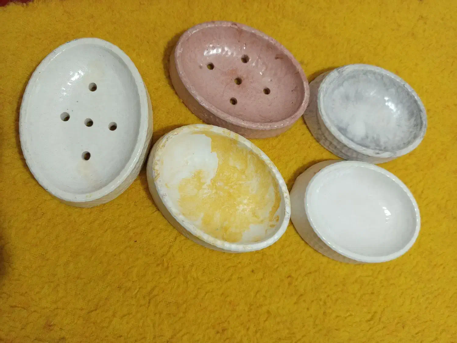 سنگ مصنوعی .آجیل خوری ،جاصابونی ست دکوری|صنایع دستی و سایر لوازم تزئینی|صادق آباد, |دیوار