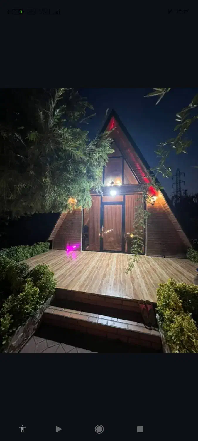 اجاره شبانه و روزانه کلبه سوئسی باغ 500متری|اجارهٔ کوتاه‌مدت ویلا و باغ|هادی شهر, |دیوار