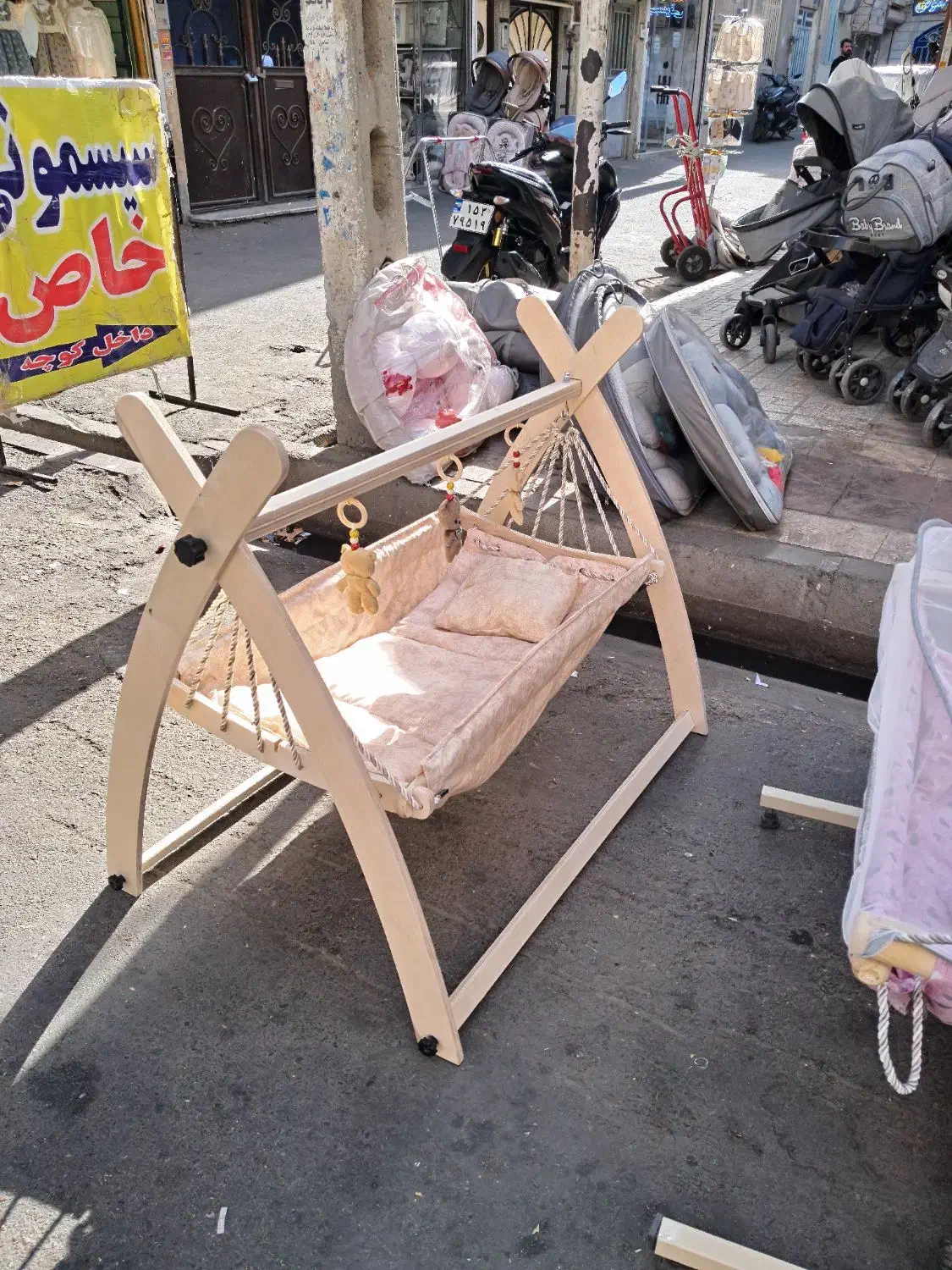 ننو کودک گهواره سنتی نی نی لای لای مرسانا مدل دیبا|تخت و صندلی بچه|تهران, عبدل‌آباد|دیوار