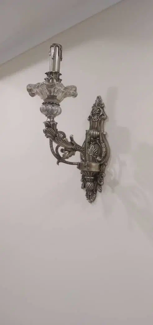 لوستر ۹ شاخه نو و دو عدد دیوار کوب ست لوستر|لوستر و چراغ آویز|تهران, دولاب|دیوار