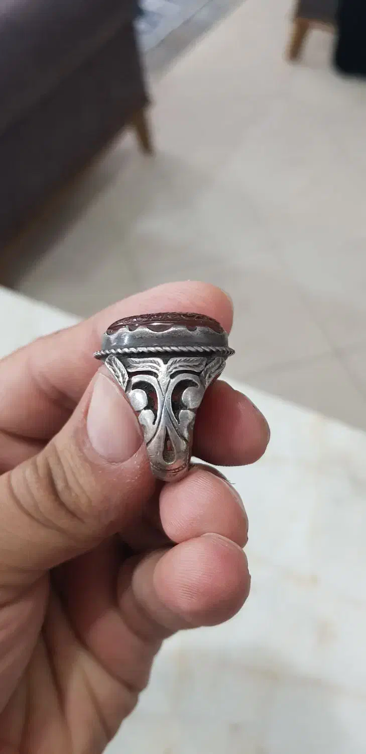 انگشتر نقره حدید و عقیق یمن|جواهرات|تهران, افسریه جنوبی|دیوار