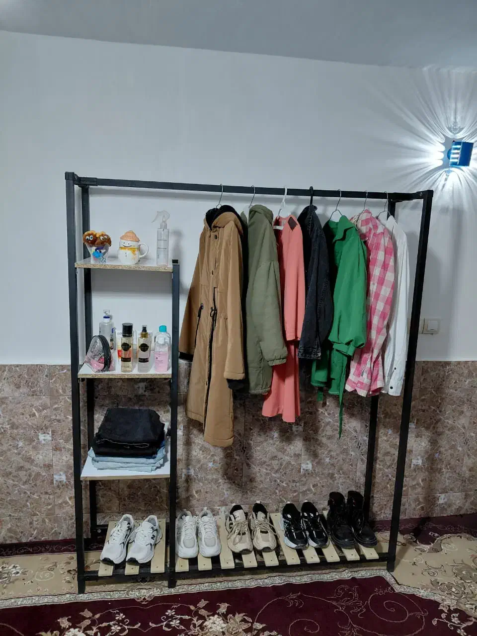 رگال لباس با کیفیت بالا/اآویز لباس /رگال آینه ای|مبلمان خانگی و میز عسلی|لردگان, |دیوار