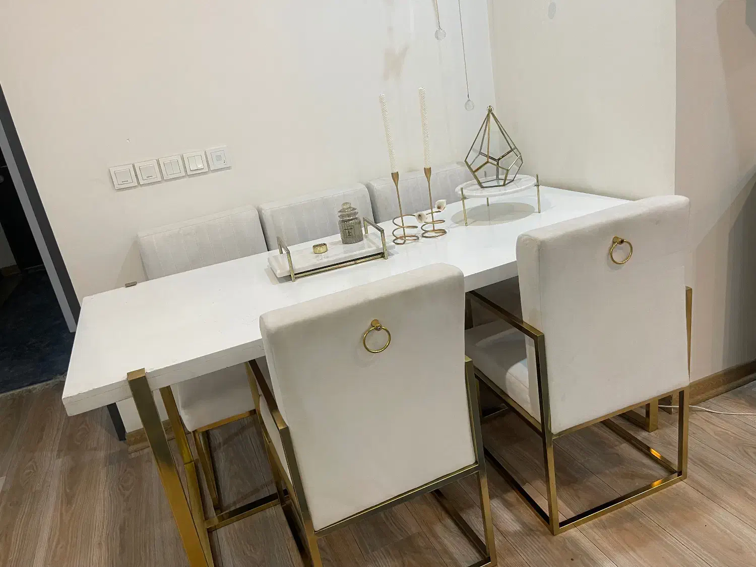 ست نهارخوری فوق العاده لوکس مینمیال و استیل|میز و صندلی غذاخوری|تهران, شهرک چیتگر|دیوار