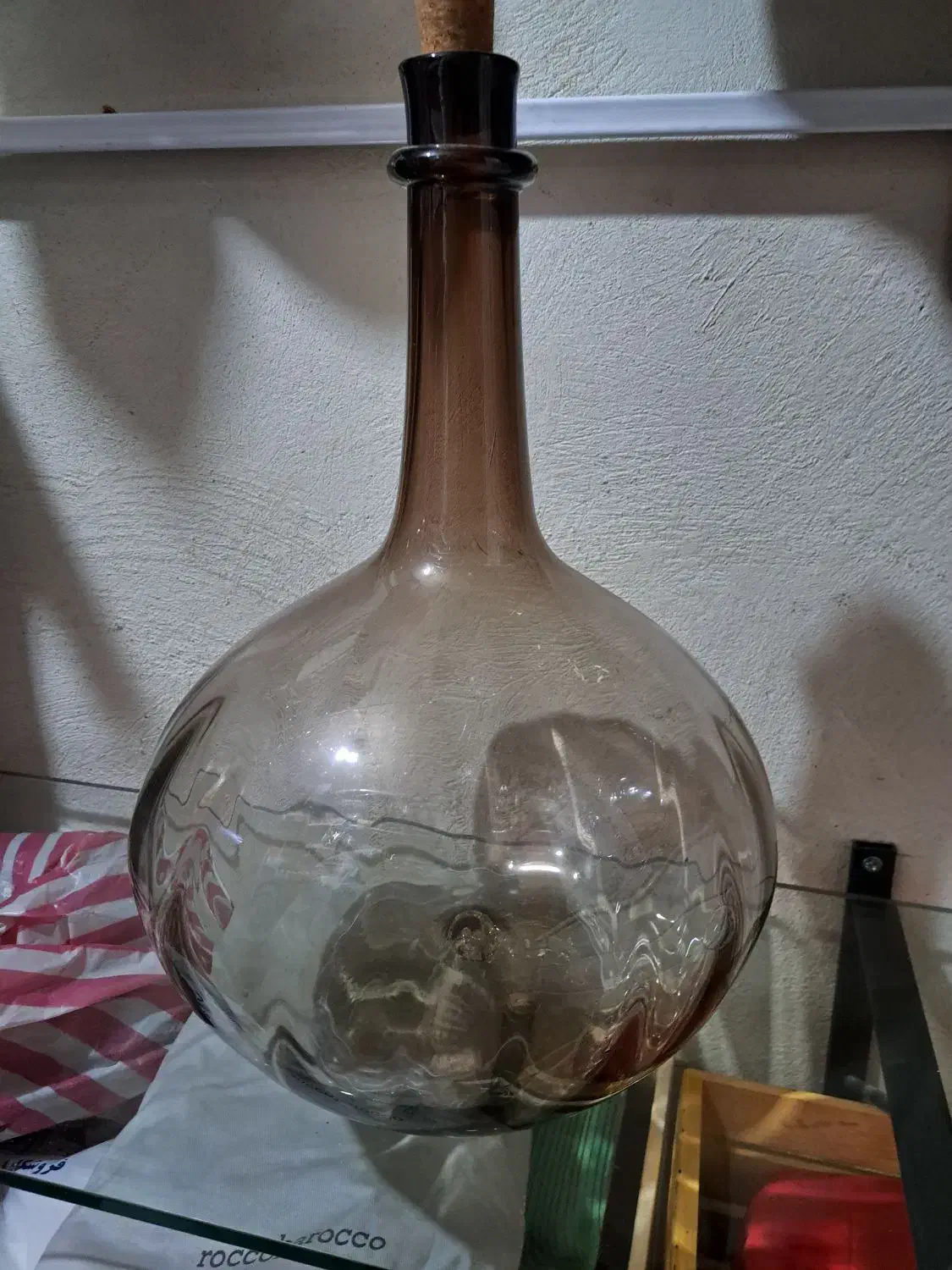 تنگ شیشه ای با حجم حدود ۱۰ لیتر|صنایع دستی و سایر لوازم تزئینی|تهران, ورزشگاه آزادی|دیوار