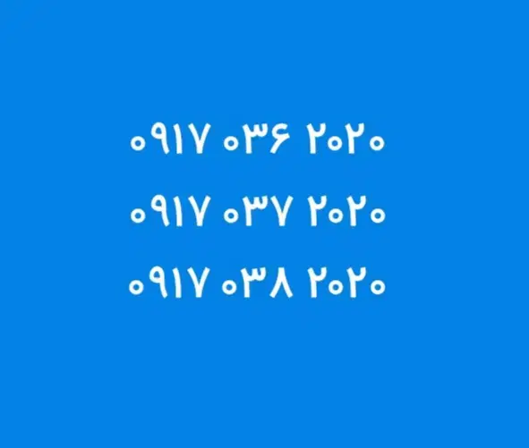 ۲۰ ۲۰ ۰۳۶ ۰۹۱۷|سیمکارت|شیراز, کوی آزادگان|دیوار