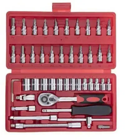 ست جعبه مینی بکس و پیچ گوشتی 46 پارچه 1/4|ابزارآلات|اسالم, |دیوار