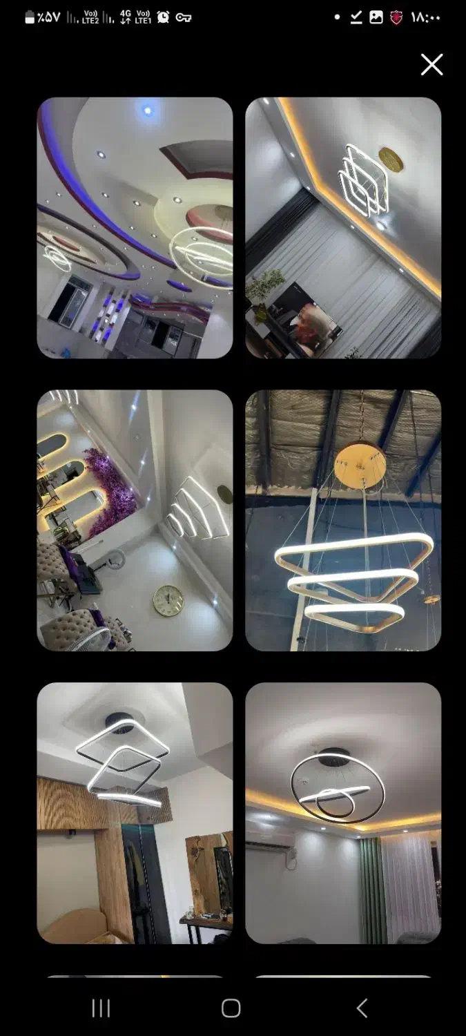 لوستر مدرن|لوستر و چراغ آویز|شهرکرد, |دیوار