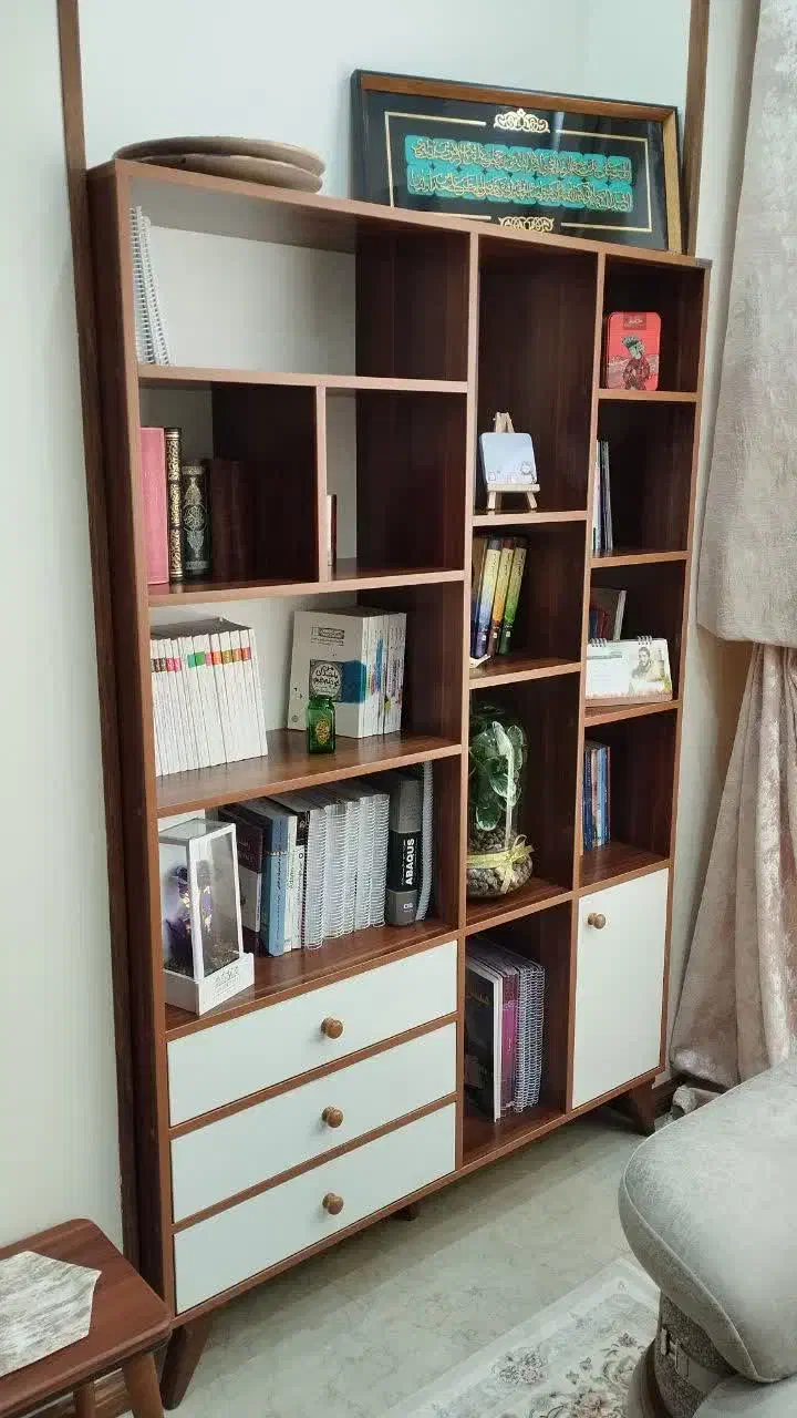 کتابخانه پایه دار سه کشو مدرن|کتابخانه، شلف، قفسه‌های دیواری|تهران, شهرک غرب|دیوار