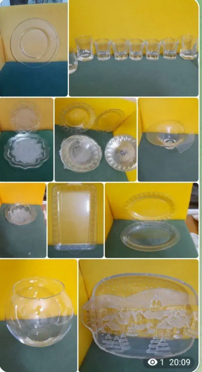 ظروف فرانسوی و کریستالی|حراج|کیش, |دیوار