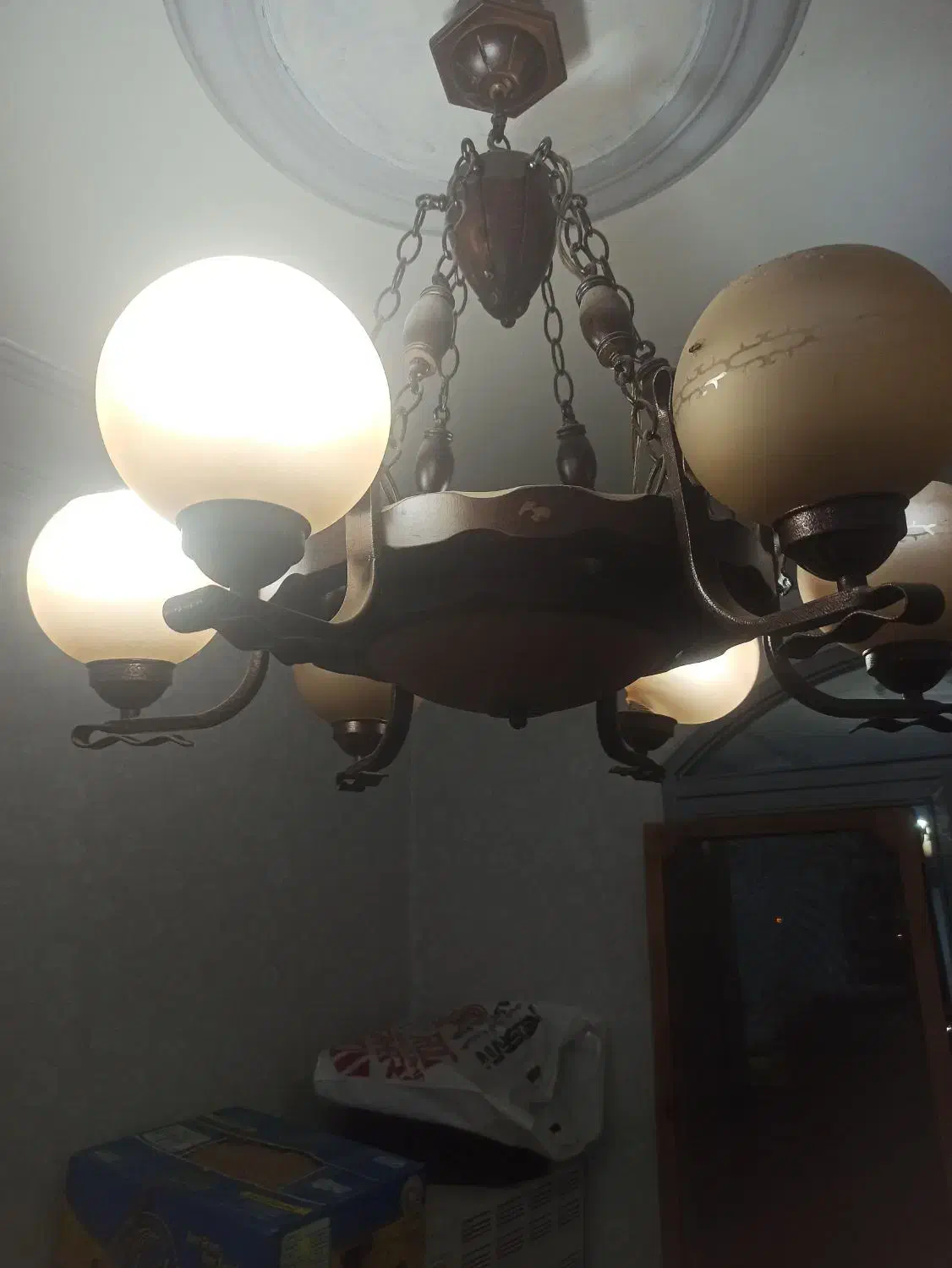 لوستر چوبی|لوستر و چراغ آویز|تهران, بهمن یار|دیوار