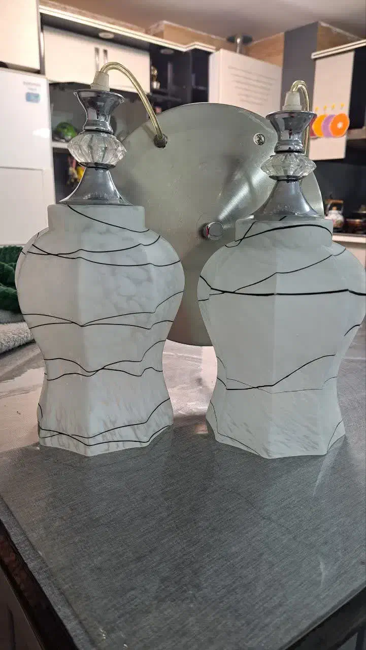 لوستر دوشاخه|لوستر و چراغ آویز|شیراز, انجیر|دیوار