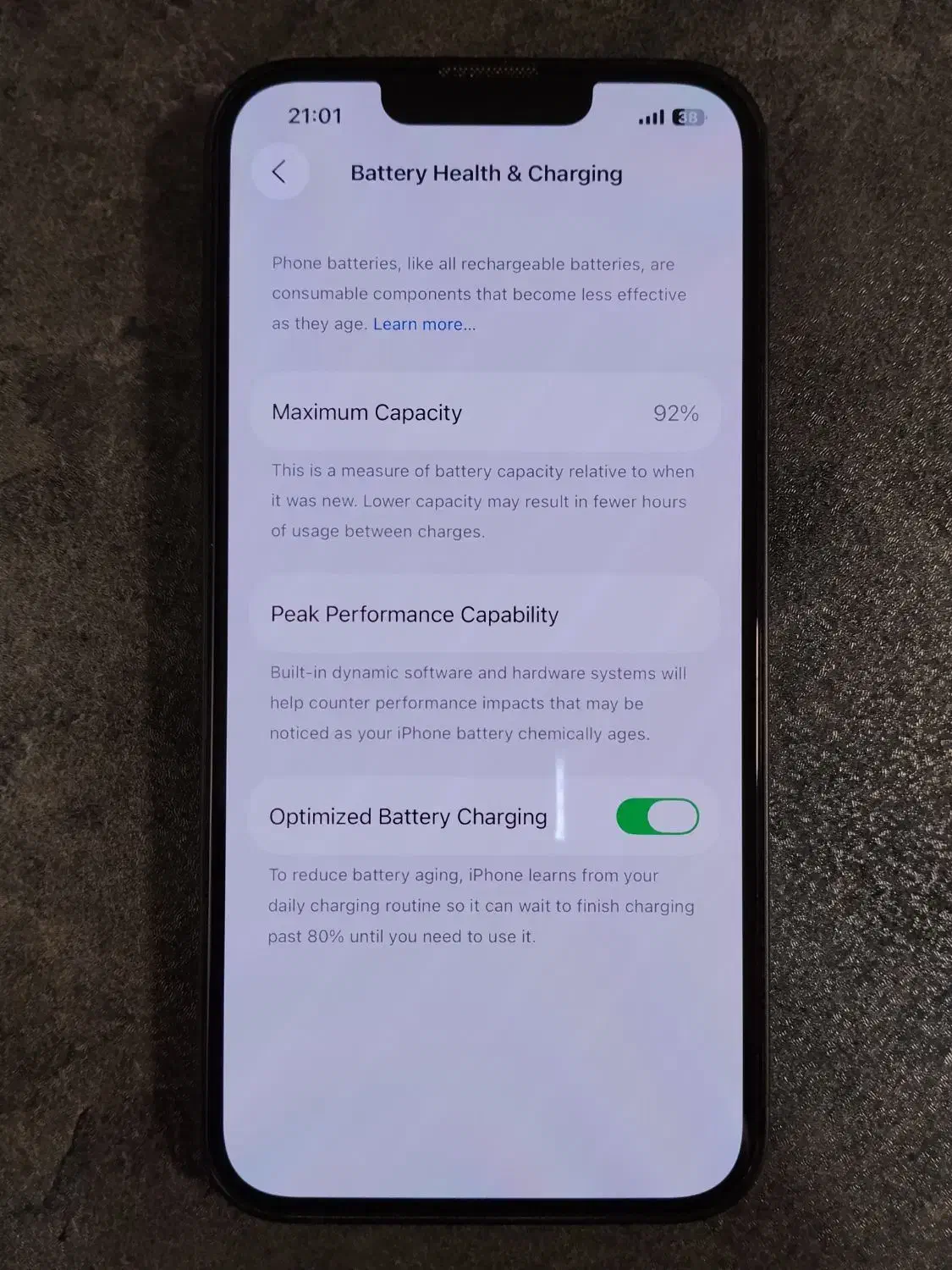آیفون ۱۳ نرمال در حد باطری ۹۲|موبایل|تهران, زرگنده|دیوار