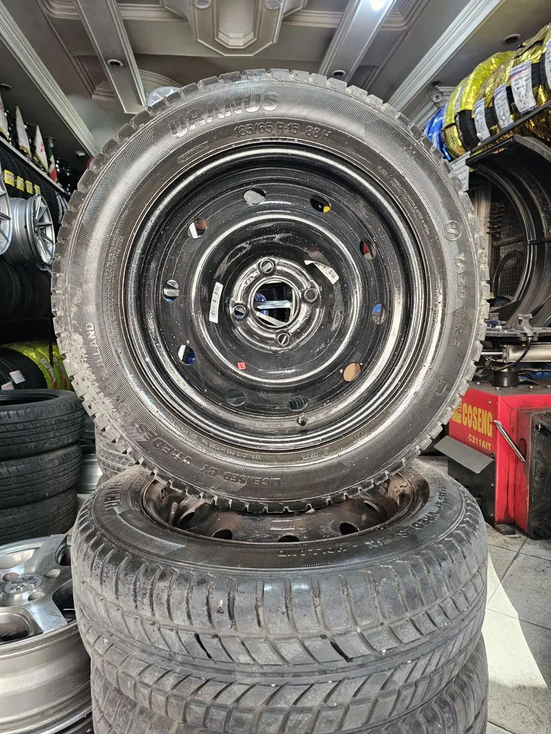 چهار حلقه رینگ ولاستیک ۱۸۵ ۶۵ ۱۵ یزد|قطعات یدکی و لوازم جانبی|کرج, باغستان|دیوار