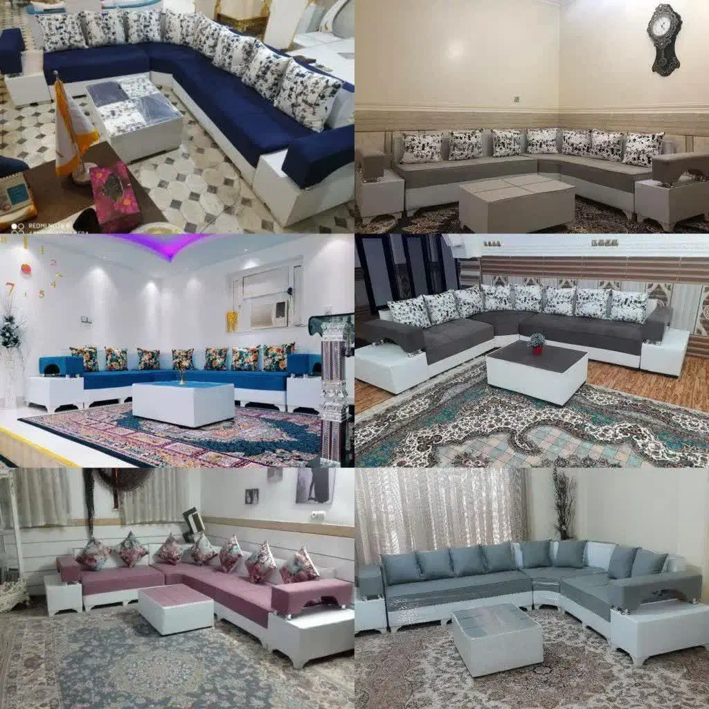 مبل ال دسته دوبل|مبلمان خانگی و میز عسلی|کهنوج, |دیوار